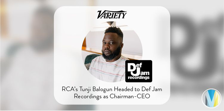 TUNJI BALOGUN NAMED DEF JAM RECORDINGS CHAIRMAN & CEO - UMG